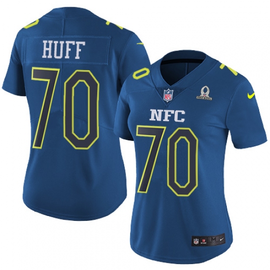 Women's Nike Washington Redskins 70 Sam Huff Limited Blue 2017 Pro Bowl NFL Jersey