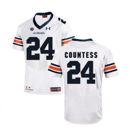 Auburn Tigers 24 Blake Countess White College Football Jersey