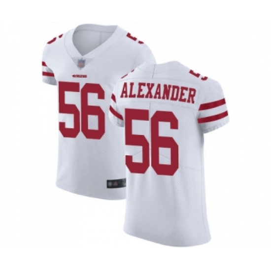 Men's San Francisco 49ers 56 Kwon Alexander White Vapor Untouchable Elite Player Football Jersey