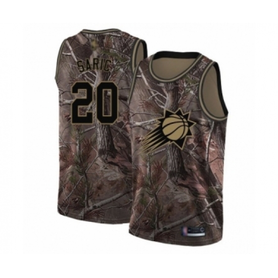 Women's Phoenix Suns 20 Dario Saric Swingman Camo Realtree Collection Basketball Jersey
