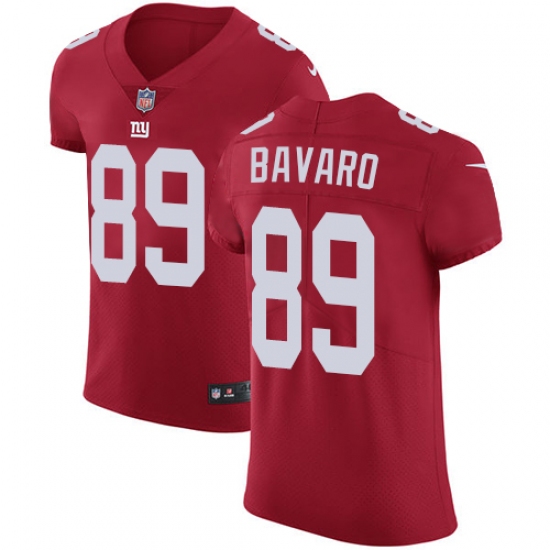 Men's Nike New York Giants 89 Mark Bavaro Red Alternate Vapor Untouchable Elite Player NFL Jersey