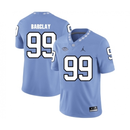 North Carolina Tar Heels 99 George Barclay Blue College Football Jersey