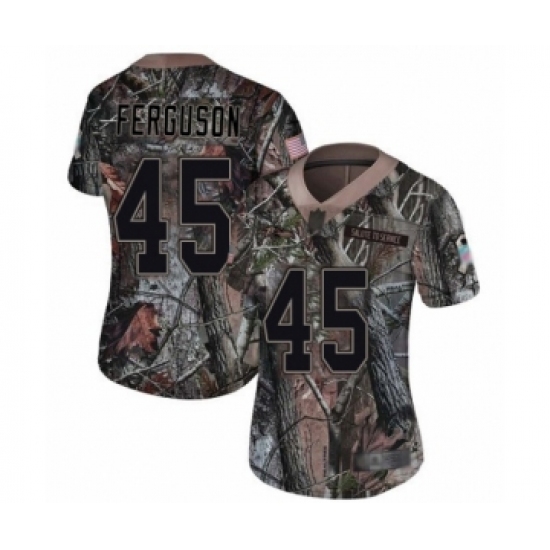 Women's Baltimore Ravens 45 Jaylon Ferguson Limited Camo Rush Realtree Football Jersey