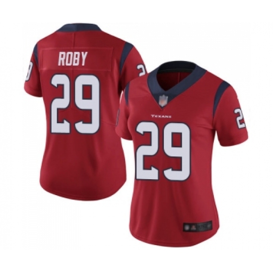 Women's Houston Texans 29 Bradley Roby Red Alternate Vapor Untouchable Limited Player Football Jersey