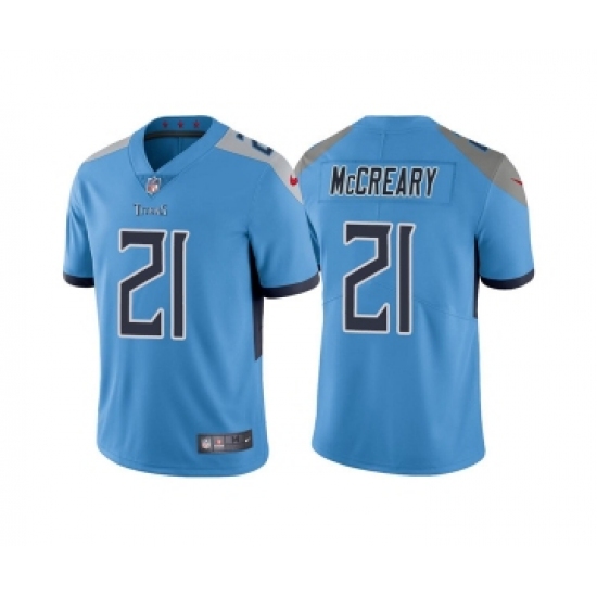 Men's Tennessee Titans 21 Roger McCreary Blue Vapor Untouchable Stitched Jersey