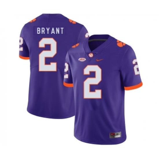 Clemson Tigers 2 Kelly Bryant Purple Nike College Football Jersey