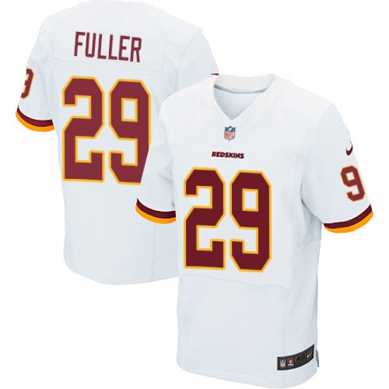 Men's Nike Washington Redskins 29 Kendall Fuller Elite White NFL Jersey