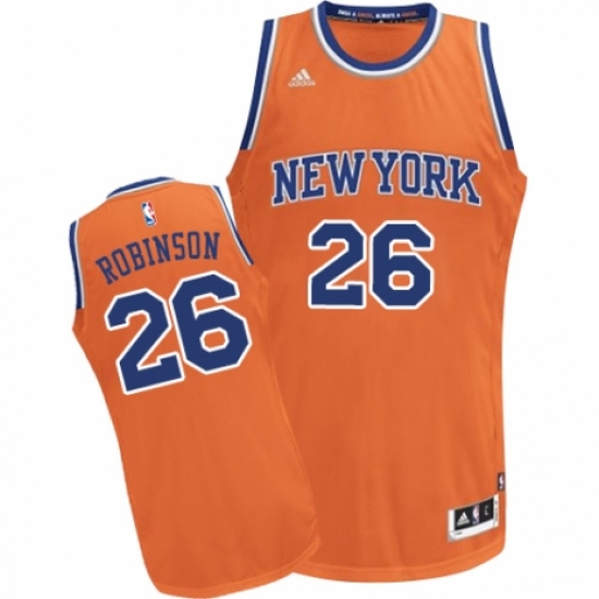 Women's Adidas New York Knicks 26 Mitchell Robinson Swingman Orange Alternate NBA Jersey