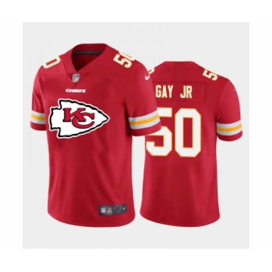 Nike Kansas City Chiefs 50 Willie Gay Jr. Red Team Big Logo Vapor Untouchable Limited Jersey