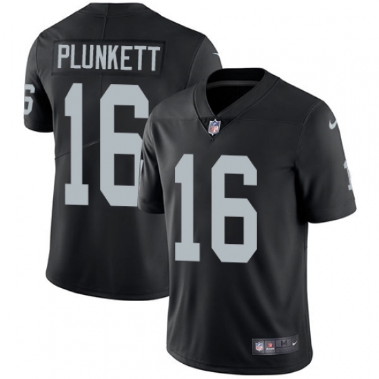 Youth Nike Oakland Raiders 16 Jim Plunkett Black Team Color Vapor Untouchable Limited Player NFL Jersey