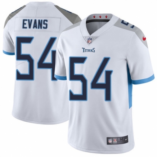 Youth Nike Tennessee Titans 54 Rashaan Evans White Vapor Untouchable Limited Player NFL Jersey