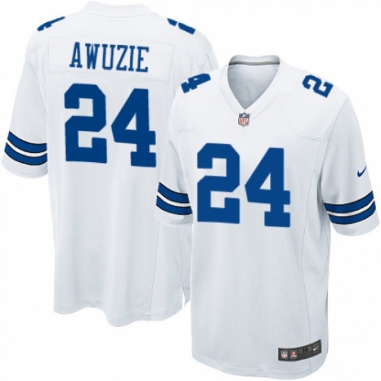 Men's Nike Dallas Cowboys 24 Chidobe Awuzie Game White NFL Jersey