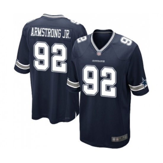 Men's Dallas Cowboys 92 Dorance Armstrong Jr. Game Navy Blue Team Color Football Jersey