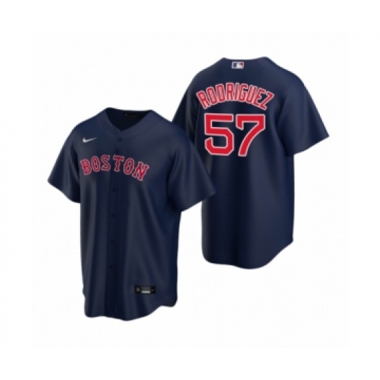 Women's Boston Red Sox 57 Eduardo Rodriguez Nike Navy Replica Alternate Jersey