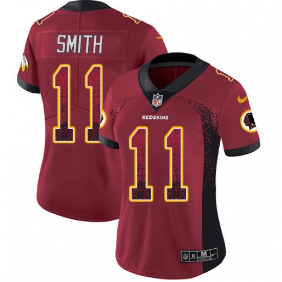 Women's Nike Washington Redskins 11 Alex Smith Limited Red Rush Drift Fashion NFL Jersey