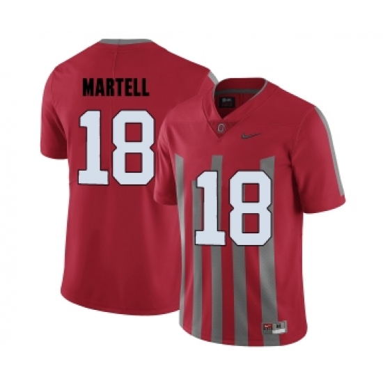 Ohio State Buckeyes 18 Tate Martell Red College Football Elite Jersey