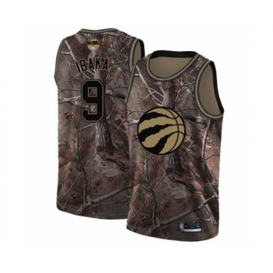 Youth Toronto Raptors 9 Serge Ibaka Swingman Camo Realtree Collection 2019 Basketball Finals Bound Jersey