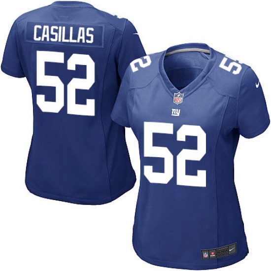 Women's Nike New York Giants 52 Jonathan Casillas Game Royal Blue Team Color NFL Jersey