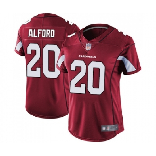 Women's Arizona Cardinals 20 Robert Alford Red Team Color Vapor Untouchable Limited Player Football Jersey