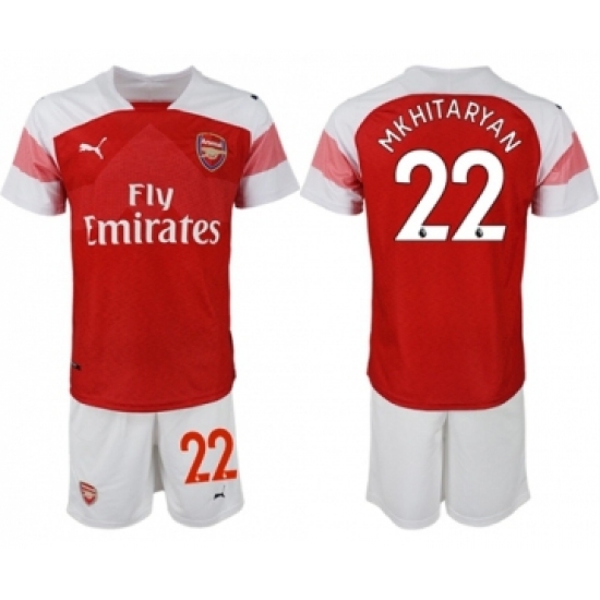 Arsenal 22 Mkhitaryan Home Soccer Club Jersey