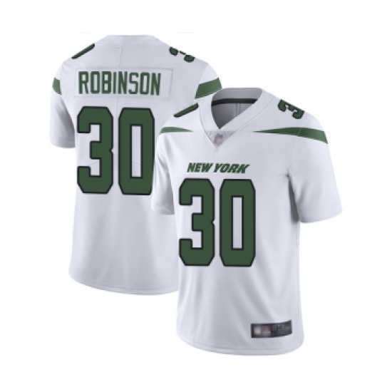Youth New York Jets 30 Rashard Robinson White Vapor Untouchable Limited Player Football Jersey