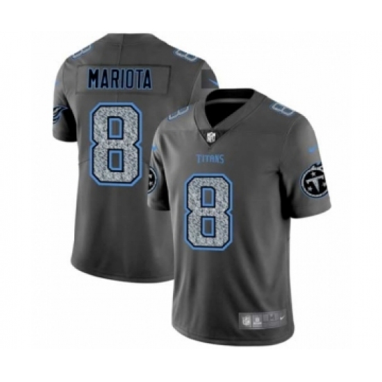 Men's Tennessee Titans 8 Marcus Mariota Limited Gray Static Fashion Limited Football Jersey