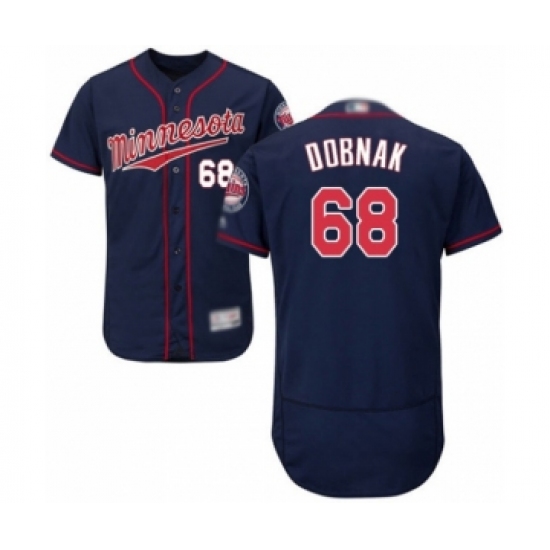 Men's Minnesota Twins 68 Randy Dobnak Authentic Navy Blue Alternate Flex Base Authentic Collection Baseball Player Jersey