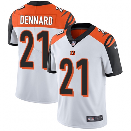 Men's Nike Cincinnati Bengals 21 Darqueze Dennard Vapor Untouchable Limited White NFL Jersey