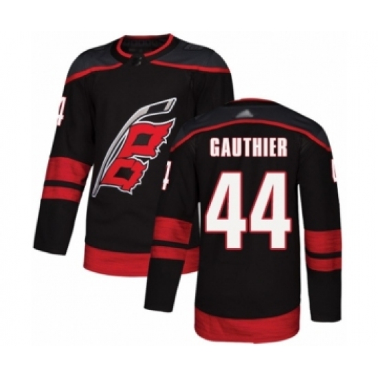 Men's Carolina Hurricanes 44 Julien Gauthier Authentic Black Alternate Hockey Jersey