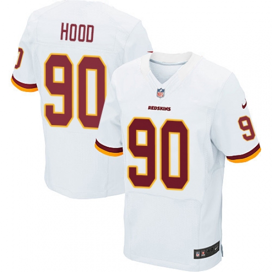 Men's Nike Washington Redskins 90 Ziggy Hood Elite White NFL Jersey