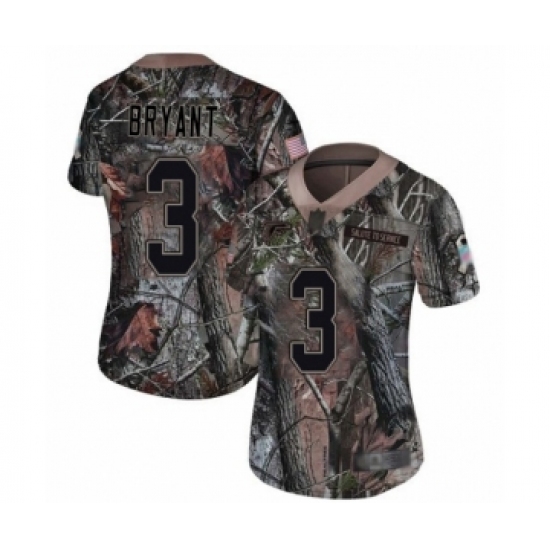 Women's Atlanta Falcons 3 Matt Bryant Limited Camo Rush Realtree Football Jersey