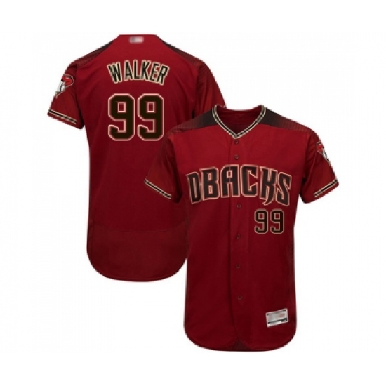 Men's Arizona Diamondbacks 99 Taijuan Walker Red Alternate Authentic Collection Flex Base Baseball Jersey