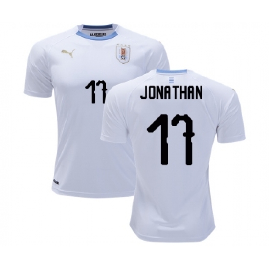 Uruguay 17 Jonathan Away Soccer Country Jersey