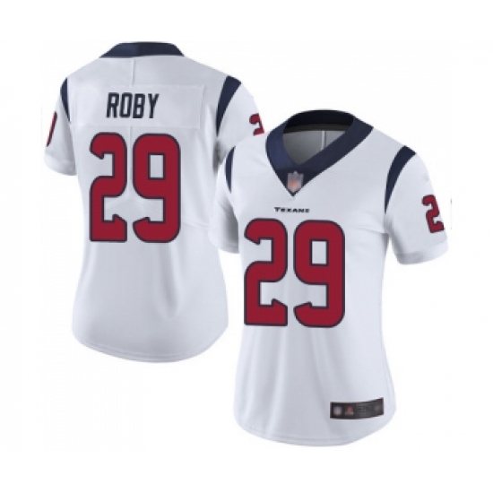 Women's Houston Texans 29 Bradley Roby White Vapor Untouchable Limited Player Football Jersey