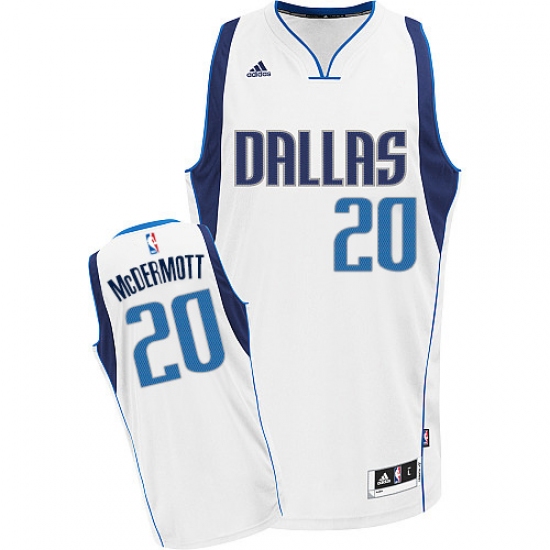 Youth Adidas Dallas Mavericks 20 Doug McDermott Swingman White Home NBA Jersey