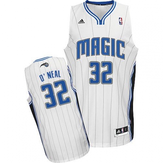 Men's Adidas Orlando Magic 32 Shaquille O'Neal Swingman White Home NBA Jersey