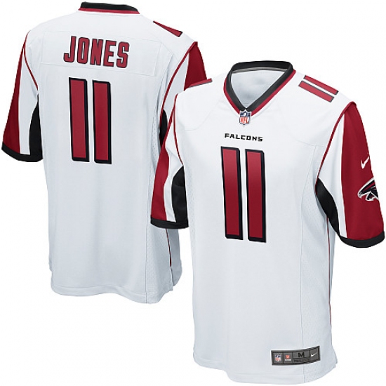 Youth Nike Atlanta Falcons 11 Julio Jones Game White NFL Jersey