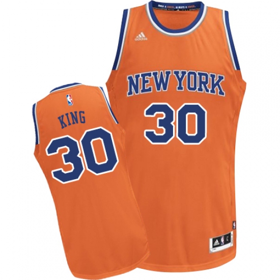 Men's Adidas New York Knicks 30 Bernard King Swingman Orange Alternate NBA Jersey