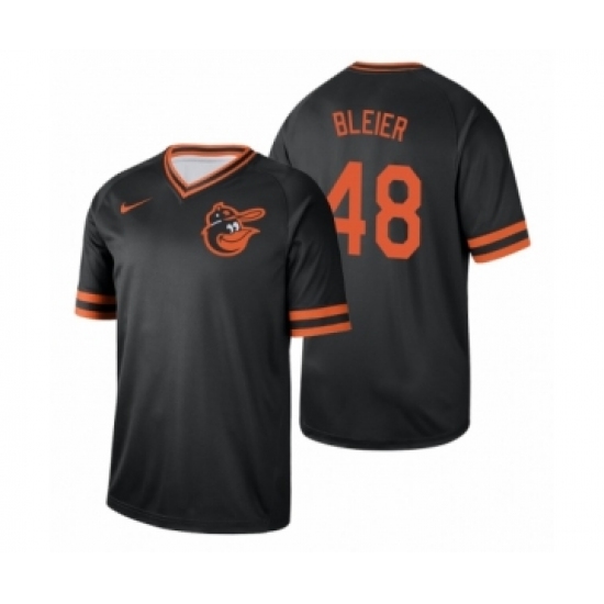 Youth Baltimore Orioles 48 Richard Bleier Black Cooperstown Collection Legend Jersey