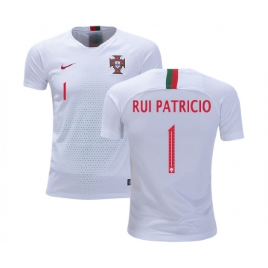 Portugal 1 Rui Patricio Away Kid Soccer Country Jersey