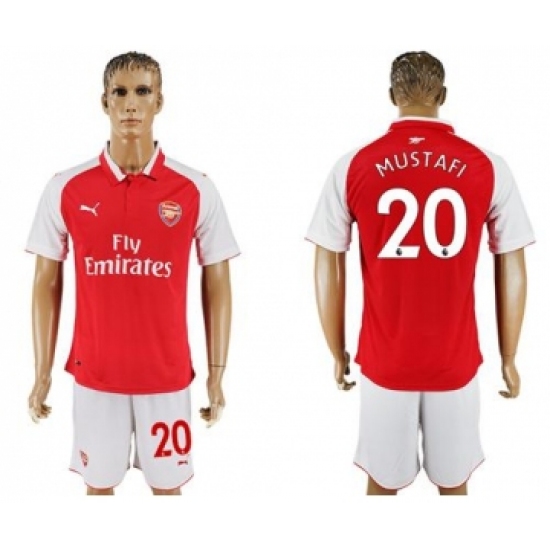 Arsenal 20 Mustafi Home Soccer Club Jersey