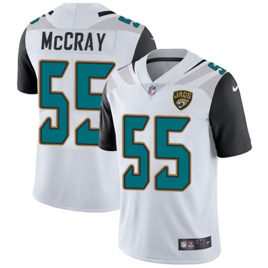 Men's Nike Jacksonville Jaguars 55 Lerentee McCray White Vapor Untouchable Limited Player NFL Jersey