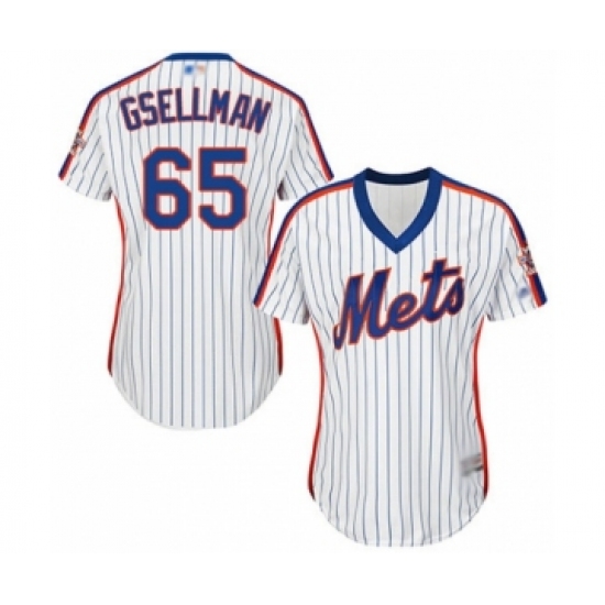 Women's New York Mets 63 Robert Gsellman Authentic White Alternate Cool Base Baseball Player Jersey