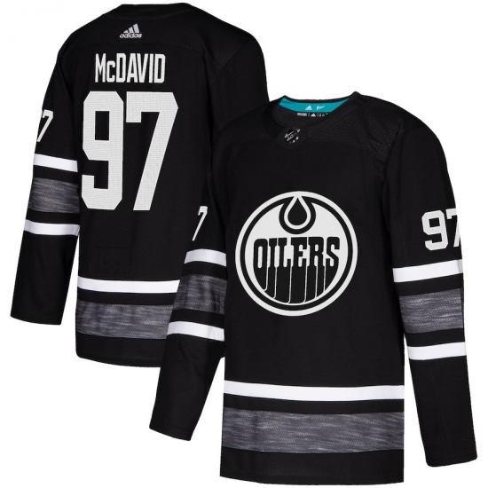 Men's Adidas Edmonton Oilers 97 Connor McDavid Black 2019 All-Star Game Parley Authentic Stitched NHL Jersey