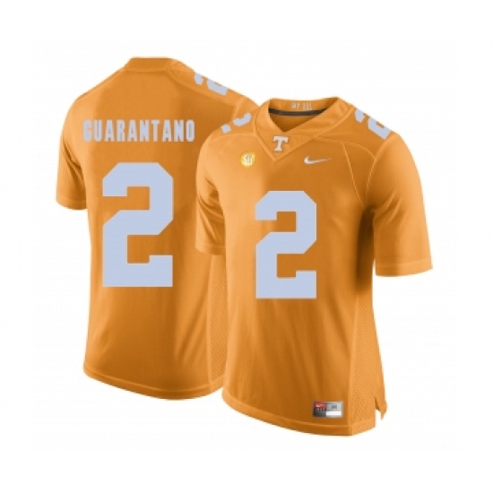 Tennessee Volunteers 2 Jarrett Guarantano Orange College Football Jersey