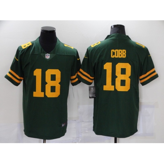 Men's Nike Green Bay Packers 18 Randall Cobb Green Alternate Vapor Limited Player Jersey