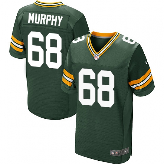 Men's Nike Green Bay Packers 68 Kyle Murphy Elite Green Team Color NFL Jersey