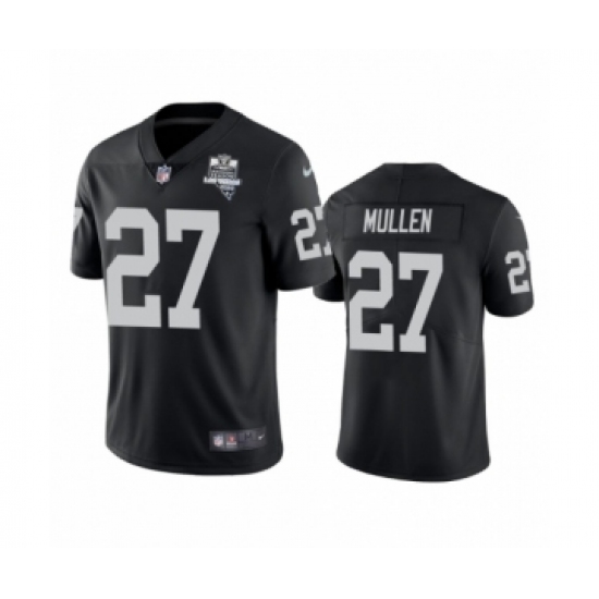 Youth Oakland Raiders 27 Trayvon Mullen Black 2020 Inaugural Season Vapor Limited Jersey