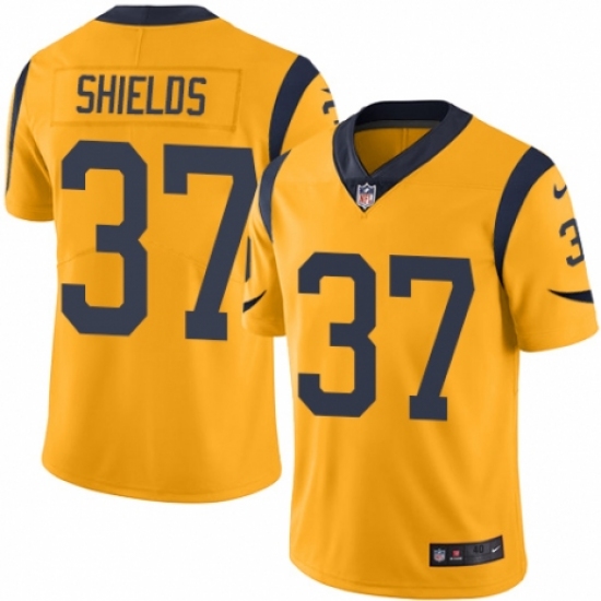 Men's Nike Los Angeles Rams 37 Sam Shields Limited Gold Rush Vapor Untouchable NFL Jersey