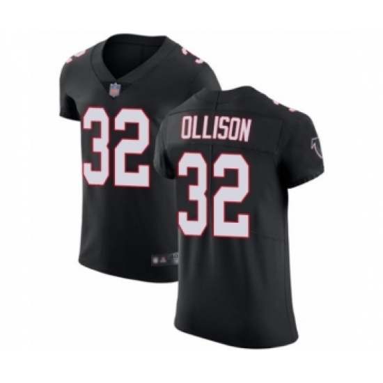 Men's Atlanta Falcons 32 Qadree Ollison Black Alternate Vapor Untouchable Elite Player Football Jersey